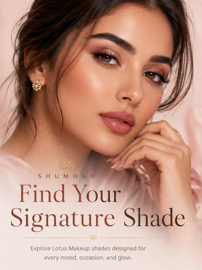 Shumokh Lotus Find Your Signature Shade campaign model